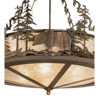 Bear At Lake 24 Inch Large Pendant by Meyda Lighting