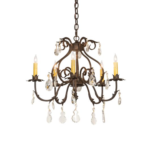 24 Inch 5 Light Chandelier by Meyda Lighting