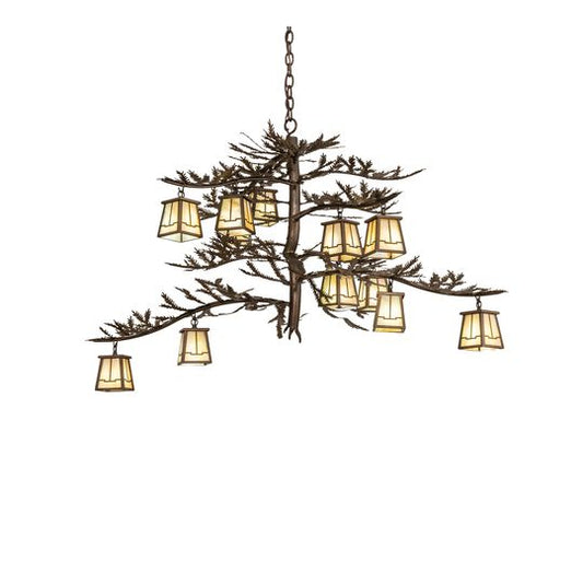 Pine Branch Valley View 48 Inch 12 Light Chandelier by Meyda Lighting