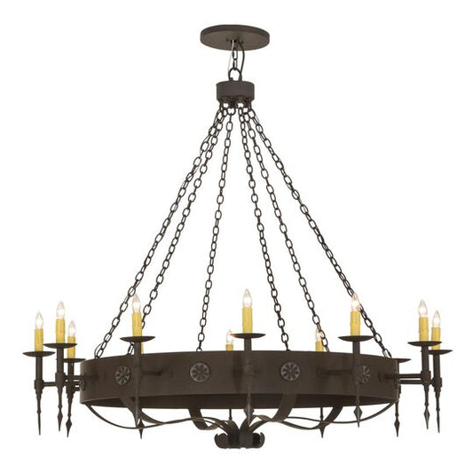 Warwick 66 Inch 12 Light Chandelier by Meyda Lighting