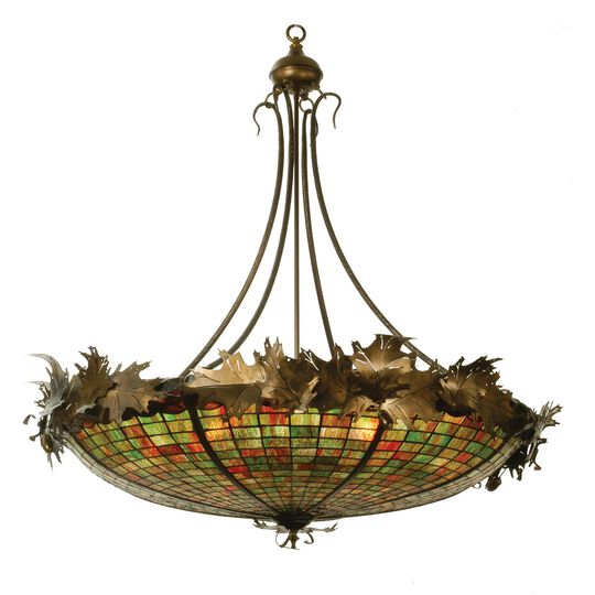 Greenbriar Oak 46 Inch Large Pendant by Meyda Lighting