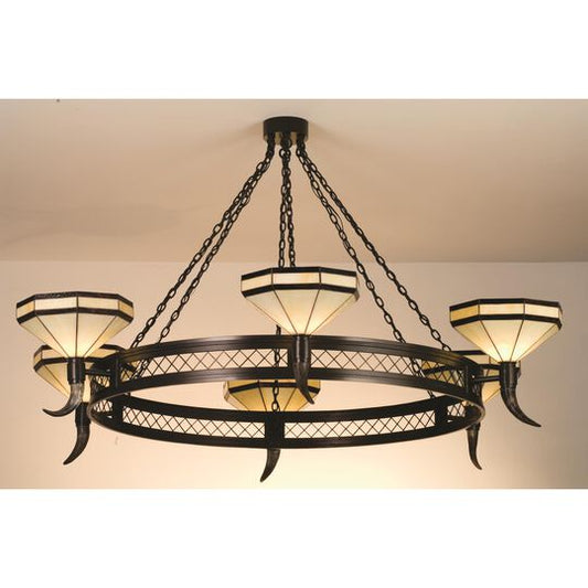 Top Ridge 72 Inch 6 Light Chandelier by Meyda Lighting