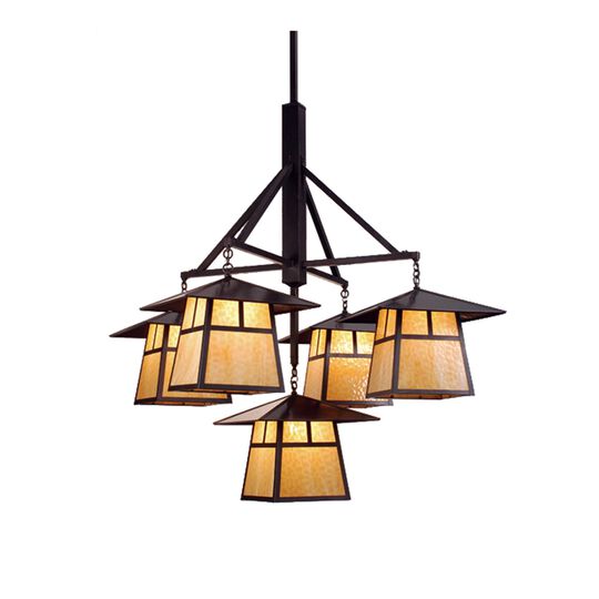 Stillwater T Mission 61 Inch 5 Light Chandelier by Meyda Lighting