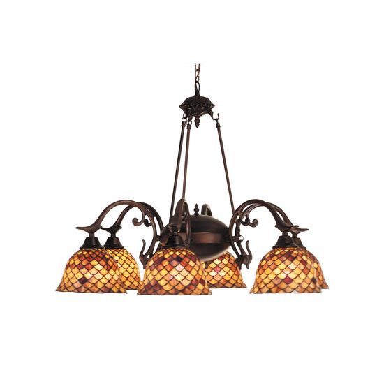 Tiffany Fishscale 32 Inch Chandelier by Meyda Lighting