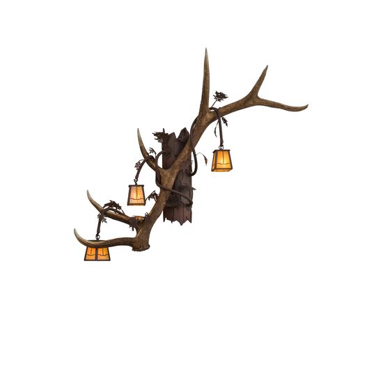 Antlers Elk 46 Inch Wall Sconce by Meyda Lighting