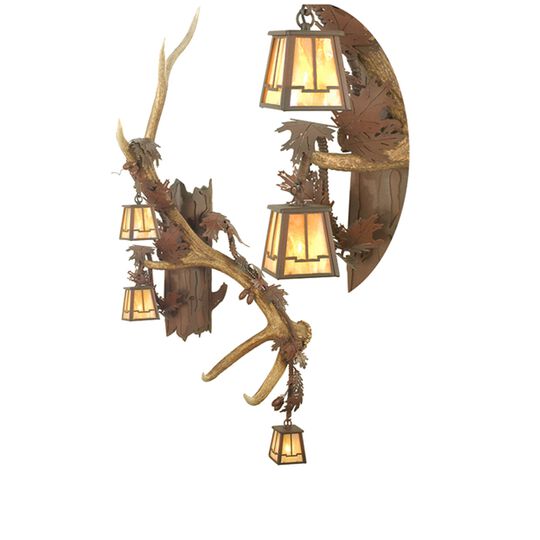 Antlers Elk 49 Inch Wall Sconce by Meyda Lighting