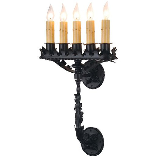 Victorian Theatre 22 Inch 5 Light Wall Sconce by Meyda Lighting