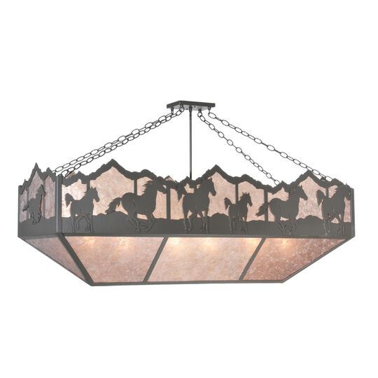 Wild Horses 54 Inch Large Pendant by Meyda Lighting