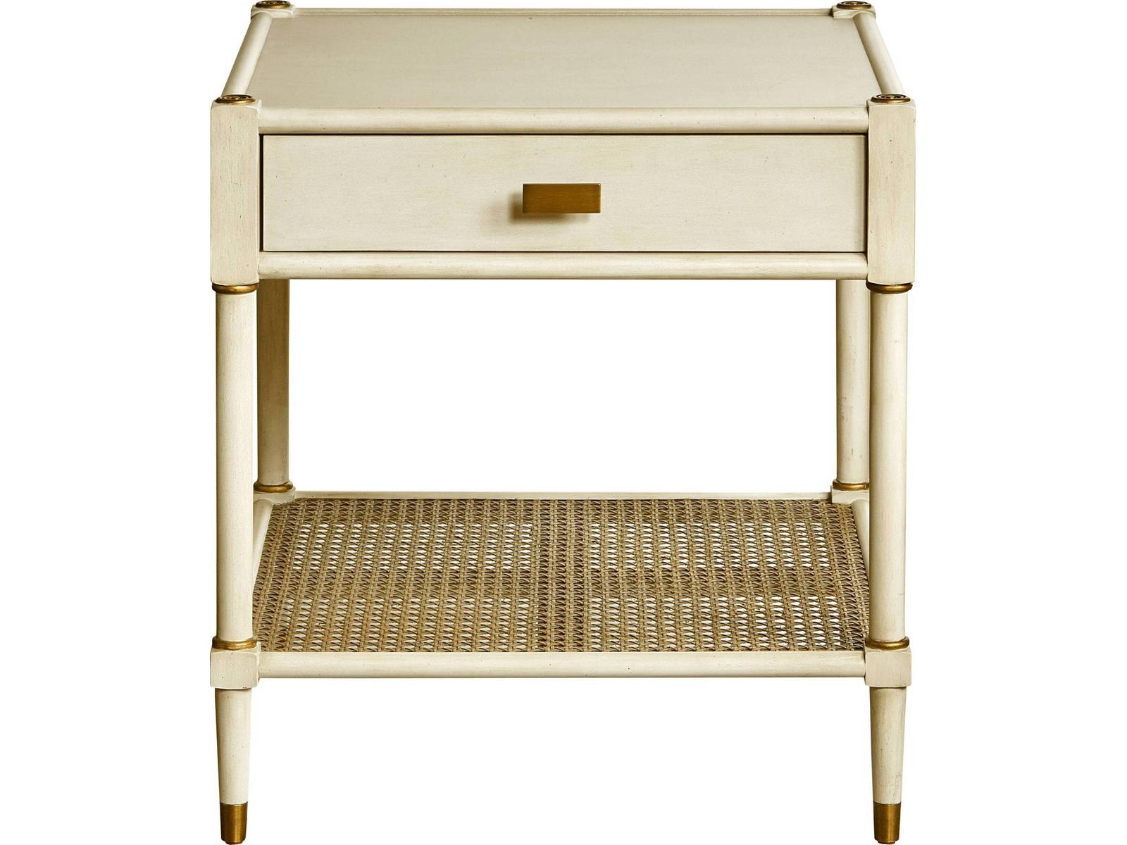 Rectangular Wood Linen End Table with Tier – Qyrevo