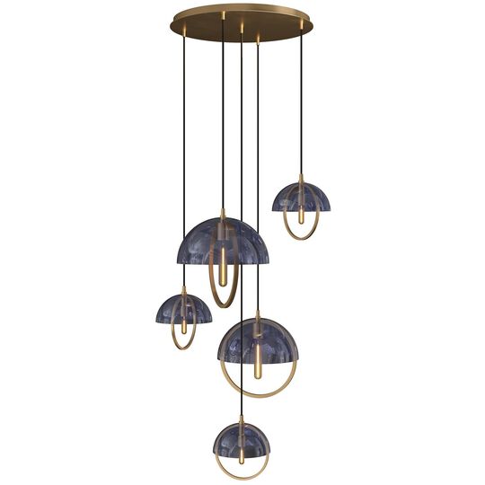 Mavisten Edition Copernica 30 Inch Multi Light Pendant by Robert Abbey
