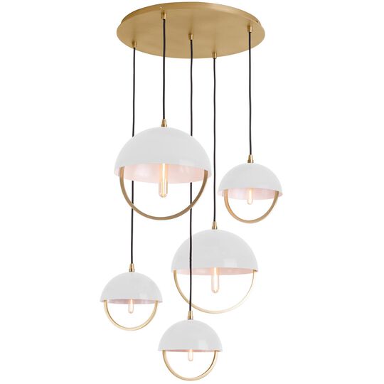 Mavisten Edition Copernica 30 Inch Multi Light Pendant by Robert Abbey