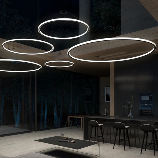 Luna 37 Inch LED Large Pendant by SONNEMAN