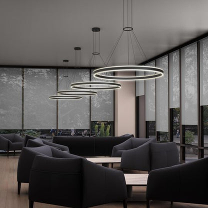 Double Corona 47 Inch Large Pendant by SONNEMAN