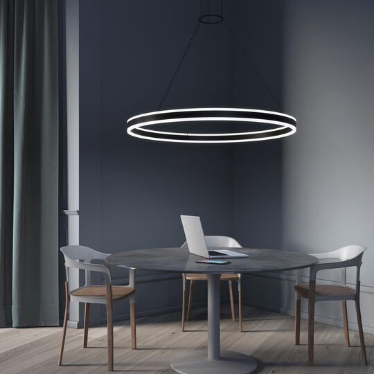 Double Corona 47 Inch Large Pendant by SONNEMAN