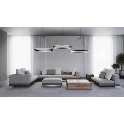 Double Corona 47 Inch Large Pendant by SONNEMAN