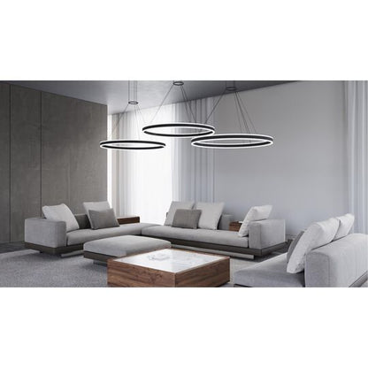 Double Corona 47 Inch Large Pendant by SONNEMAN