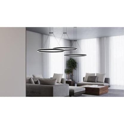 Double Corona 47 Inch Large Pendant by SONNEMAN
