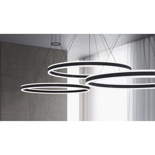 Double Corona 47 Inch Large Pendant by SONNEMAN
