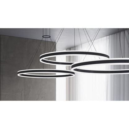 Double Corona 47 Inch Large Pendant by SONNEMAN