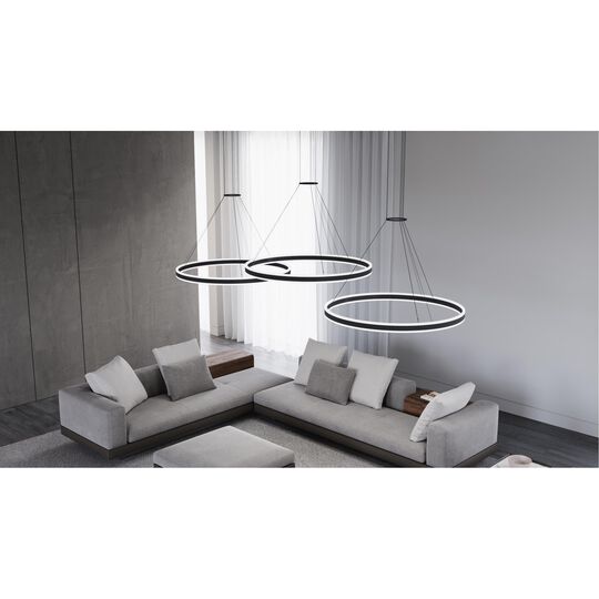 Double Corona 47 Inch Large Pendant by SONNEMAN
