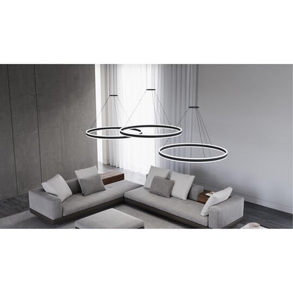 Double Corona 47 Inch Large Pendant by SONNEMAN
