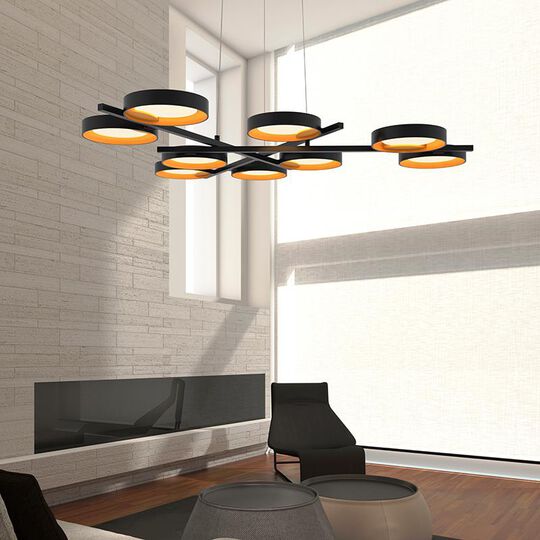 Light Guide Ring 48 Inch LED Large Pendant by SONNEMAN