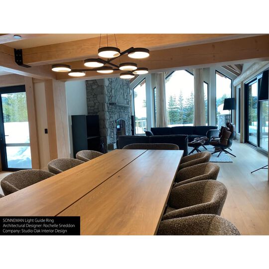 Light Guide Ring 48 Inch LED Large Pendant by SONNEMAN