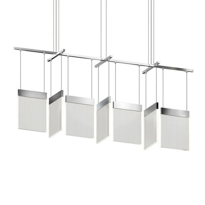 V Panels 56 Inch Multi Light Pendant by SONNEMAN