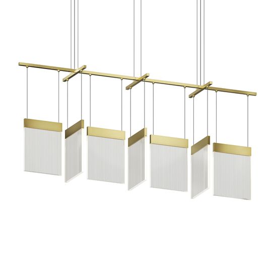 V Panels 56 Inch Multi Light Pendant by SONNEMAN