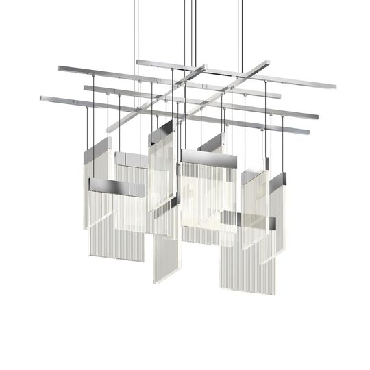 V Panels 47 Inch Multi Light Pendant by SONNEMAN