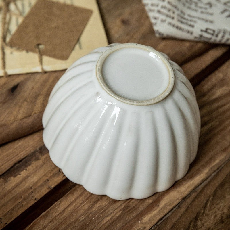 Aoxue Embossed Retro Kiln Rice Bowl