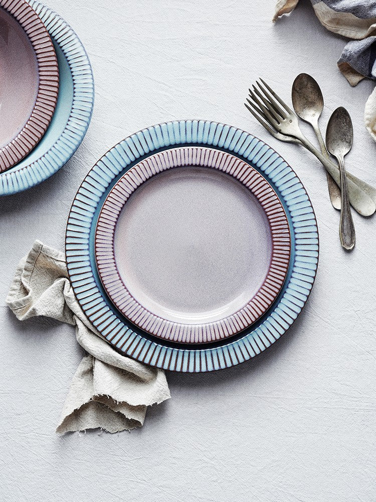 Aurora Mist Underglaze Shallow Plate