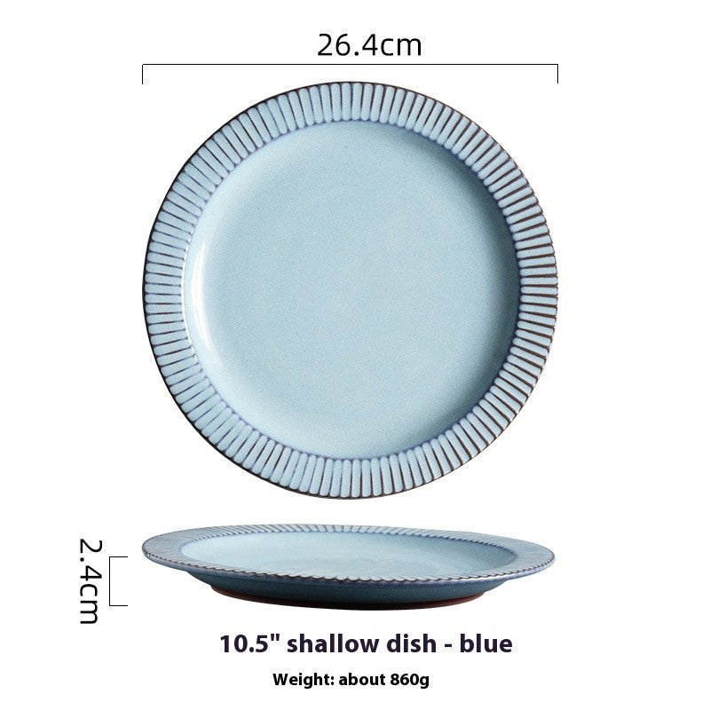 Aurora Mist Underglaze Shallow Plate