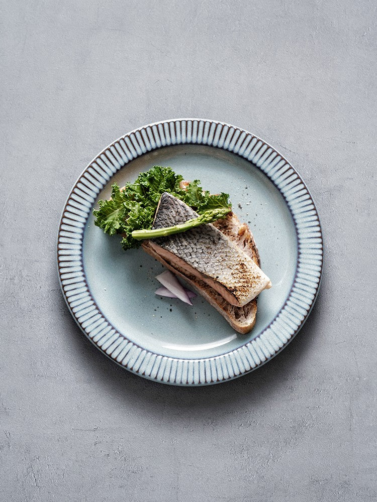 Aurora Mist Underglaze Shallow Plate