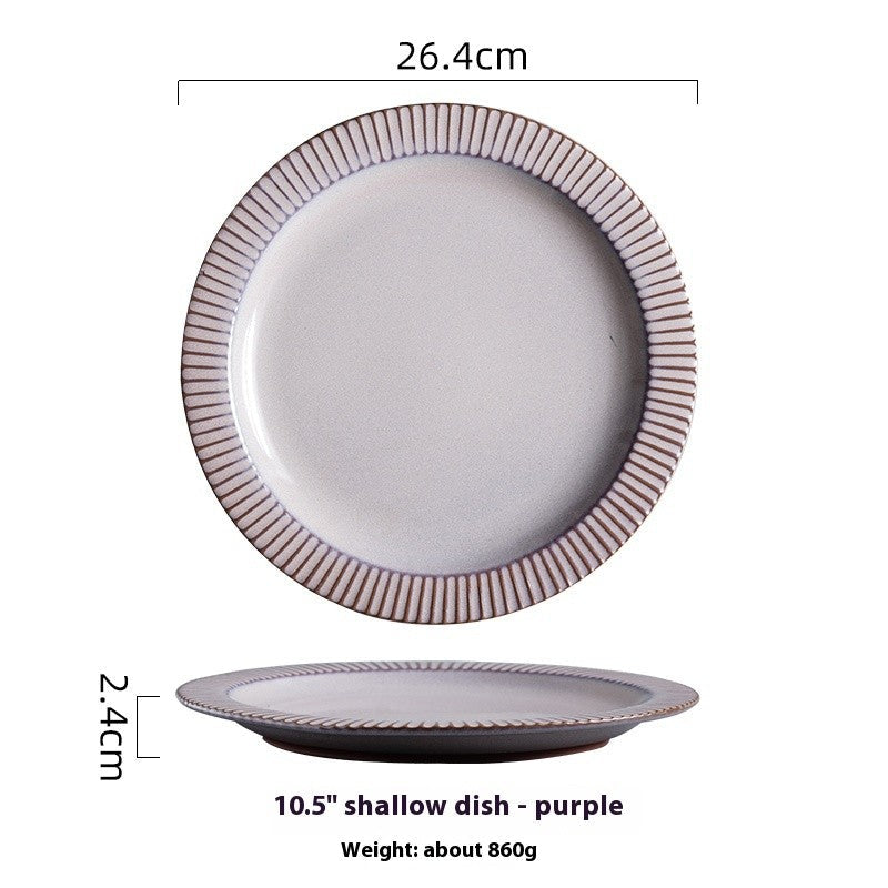 Aurora Mist Underglaze Shallow Plate