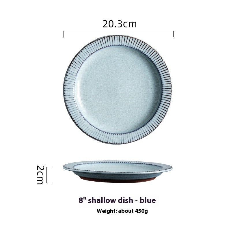 Aurora Mist Underglaze Shallow Plate