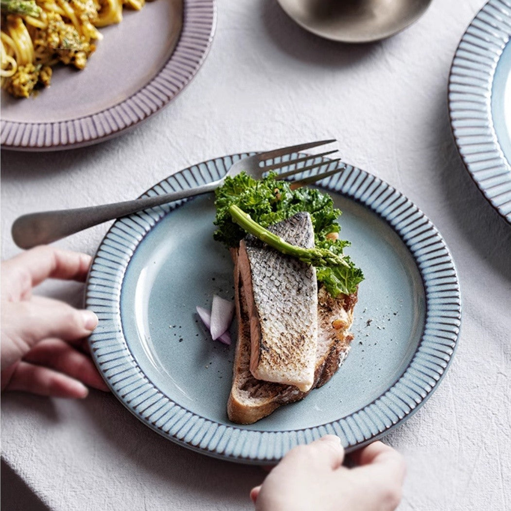 Aurora Mist Underglaze Shallow Plate