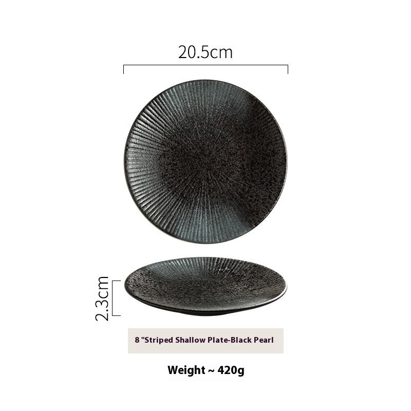 Crestline Stripe Glaze Dining Plate
