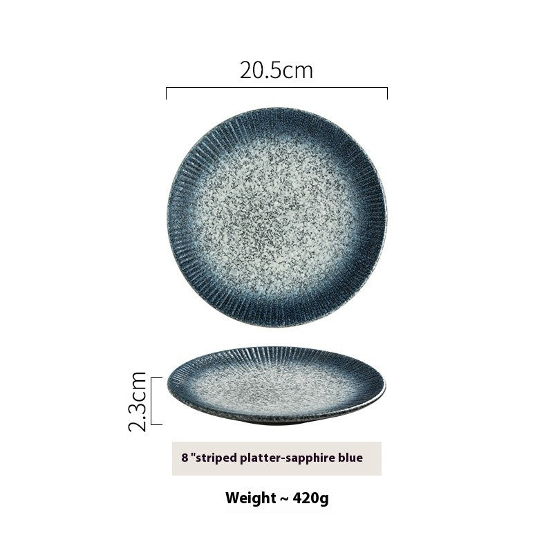 Crestline Stripe Glaze Dining Plate