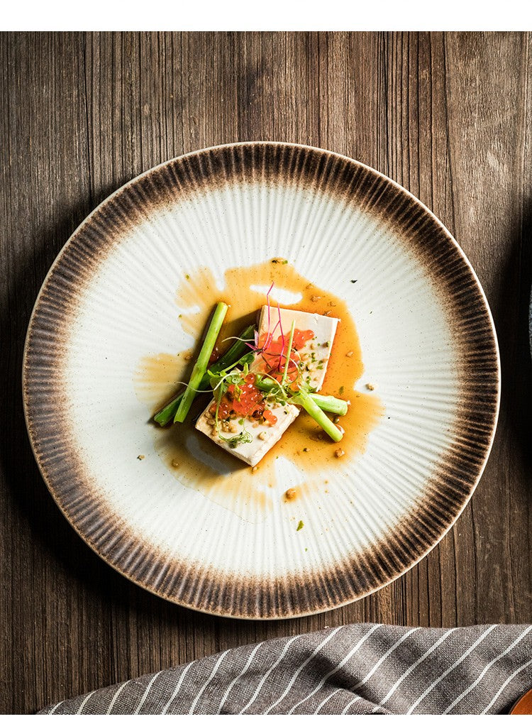 Crestline Stripe Glaze Dining Plate