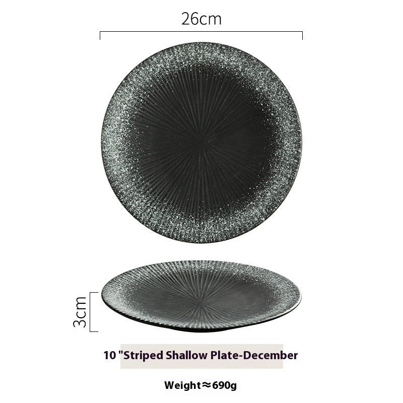 Crestline Stripe Glaze Dining Plate