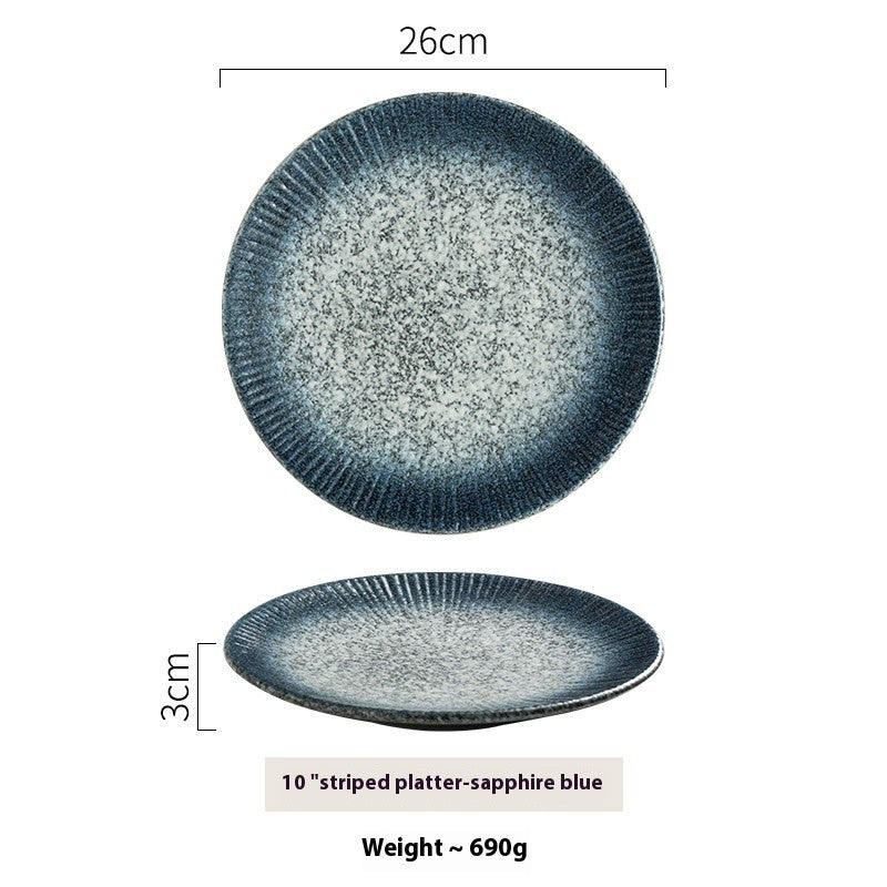 Crestline Stripe Glaze Dining Plate