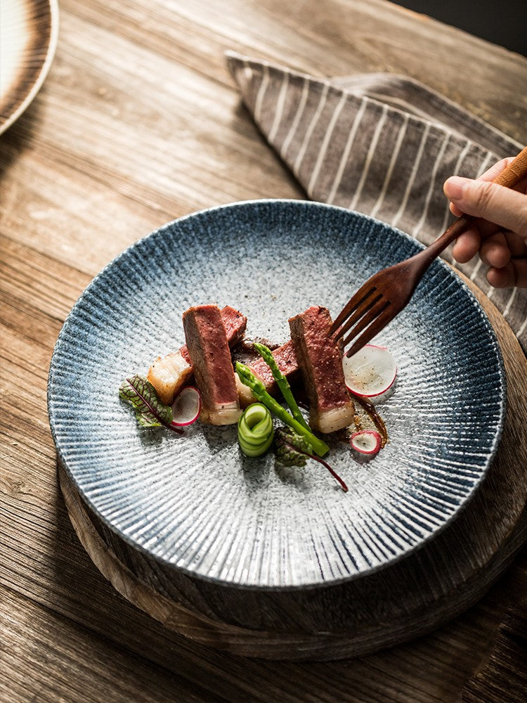 Crestline Stripe Glaze Dining Plate