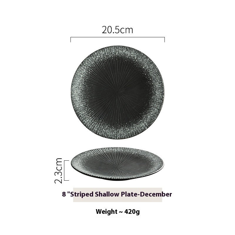 Crestline Stripe Glaze Dining Plate