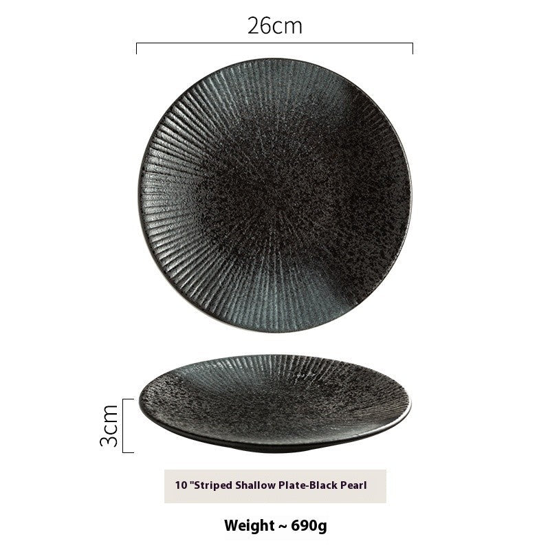 Crestline Stripe Glaze Dining Plate