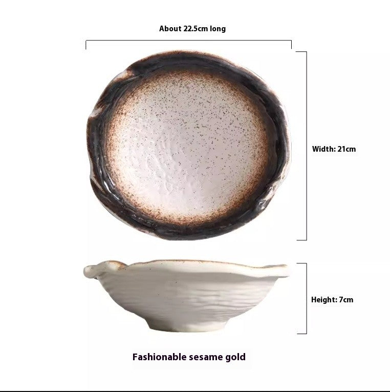 Driftwave Textured Serving Bowl