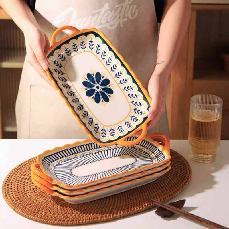 Duo Handle Ceramic Steaming & Serving Tray