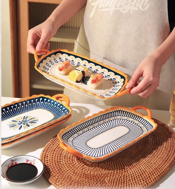 Duo Handle Ceramic Steaming & Serving Tray