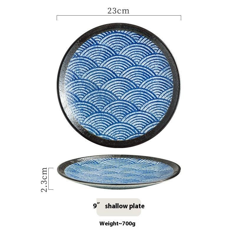 Edo Breeze Ceramic Shallow Plate