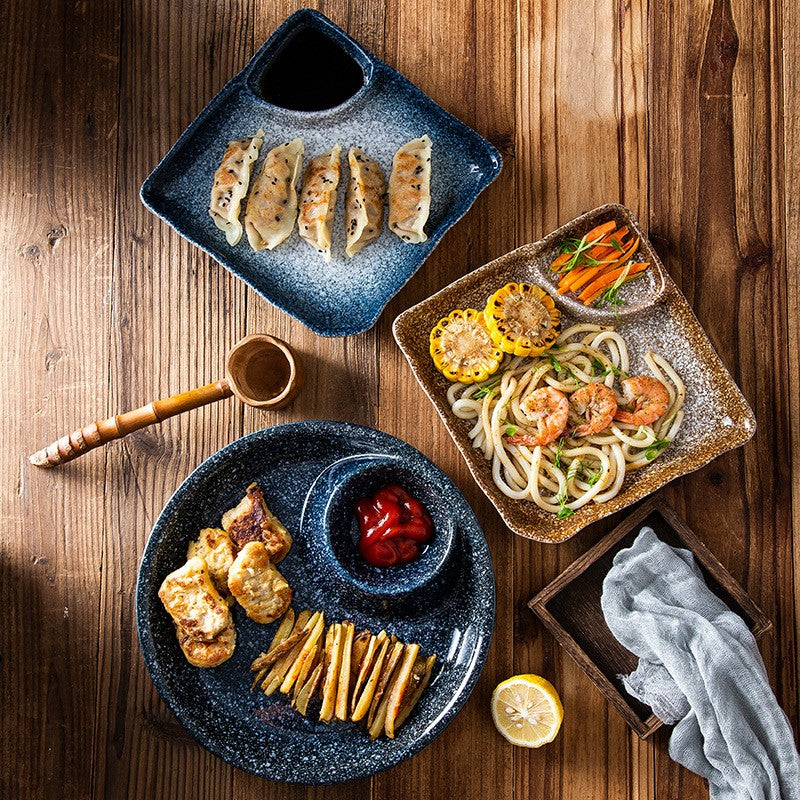 Glaze Craft Dumpling & Sauce Plate